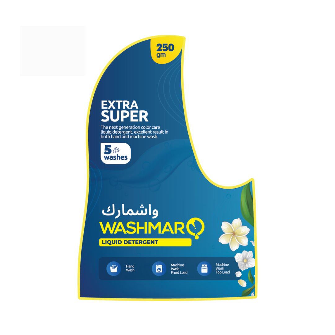washmarq liquid detergent package design